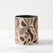 Tasse Formes Fluides Terreuses – Style Abstrait Mi (Centre)