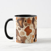 Tasse Formes Fluides Terreuses – Style Abstrait Mi (Gauche)