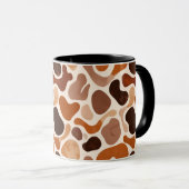 Tasse Formes Fluides Terreuses – Style Abstrait Mi (Devant droit)