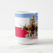 Tasse Fort Worth Cattle, drapeau du Texas (Centre)
