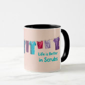 Tasse forte pour la vie en blouse (Devant droit)