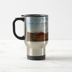 Tasse fossile peinte de l'Orégon de lits de jour