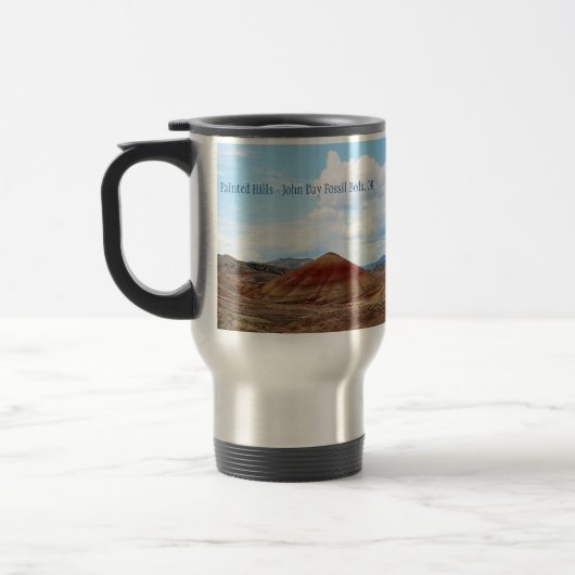 Tasse fossile peinte de l'Orégon de lits de jour (Gauche)