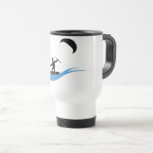 Tasse fraîche de kitesurf avec l'icône de kitesurf (Devant droit)
