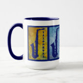 Tasse fraîche de Windows de saxophone (Gauche)