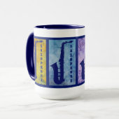 Tasse fraîche de Windows de saxophone (Devant gauche)