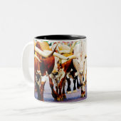 Tasse fraîche du Texas Longhorn pour votre Texan (Devant gauche)