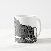Tasse fraîche Lion de signe d'astrologie de cadeau (Devant droit)
