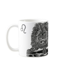 Tasse fraîche Lion de signe d'astrologie de cadeau