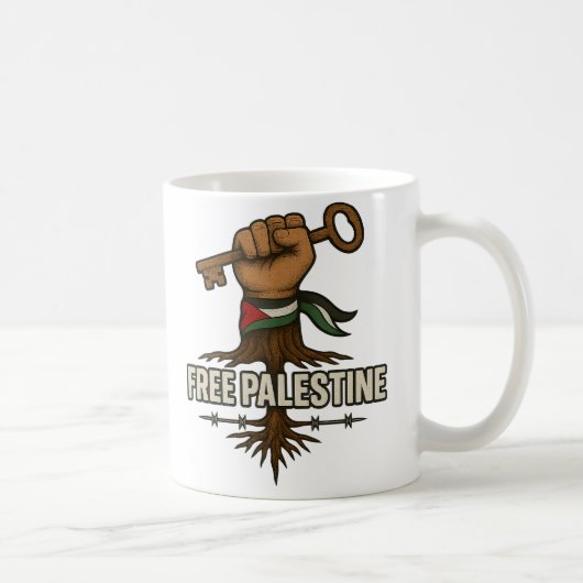 Tasse Free Palestine  Soutien à la solidarité pale (Droite)