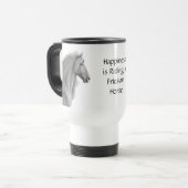 Tasse frisonne de voyage de cheval (Devant gauche)