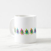 Tasse frontalière des arbres de Noël. (Devant gauche)