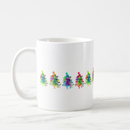 Tasse frontalière des arbres de Noël. (Gauche)