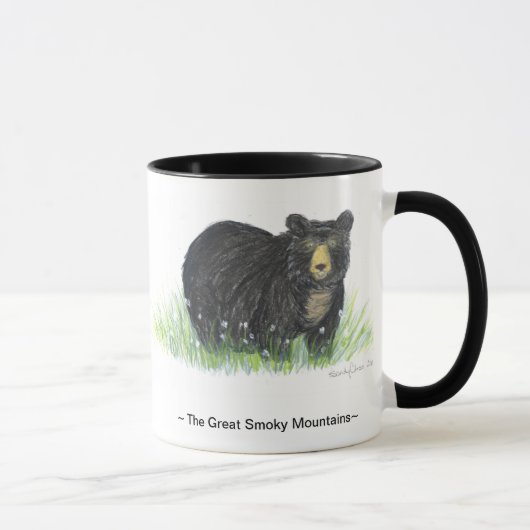 tasse fumeuse de jante de noir d'ours noir de (Droite)