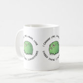 Tasse Fun Grumpy Frog – Je ne peux pas vivre rire  (Devant gauche)