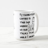 Tasse Fun Male Café préféré Mug (Devant droit)