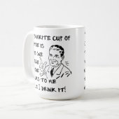 Tasse Fun Male Café préféré Mug (Devant gauche)