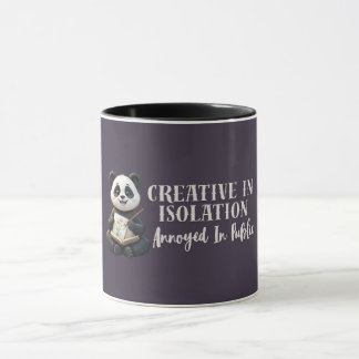 Tasse Fun Panda Introverti - Créatif dans l'Isolem