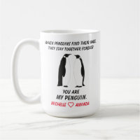 Tasse Fun Penguins, Cadeau pour elle ou lui,