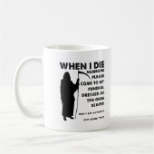 Tasse Funéraire Drôle de Faucheuse (Gauche)