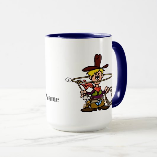 Tasse Funny Cowboy et son Cheval (Devant droit)