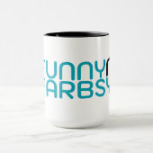Tasse Funny N Farbsy Microphone Logo & Wordmark (Centre)