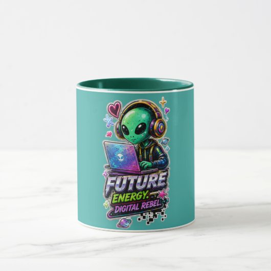 Tasse Future Energy ⚡ Tasse à café Cyber Rebel (Centre)