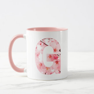 Tasse G initiale florale | Nom et traits personnal