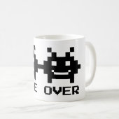 Tasse GAME OVER 8 bits pixel art pour couple marié (Devant droit)
