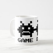 Tasse GAME OVER 8 bits pixel art pour couple marié (Devant gauche)