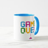 Tasse Game Over Gamer – Café de jeu rétro pixel (Devant droit)
