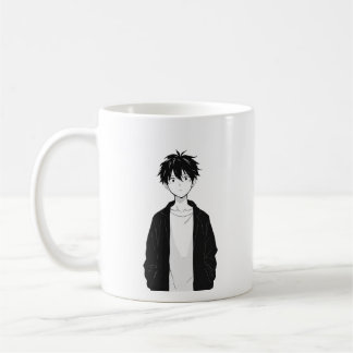 Tasse Garçon Anime Minimaliste