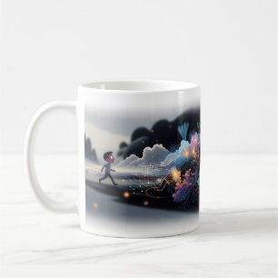 Tasse Garçon entre dans un univers numérique lumin