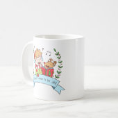 Tasse Garçon et Renne de Chansons de Noël Joyeuses (Devant gauche)