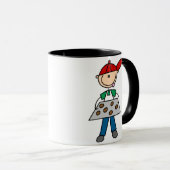 Tasse Garçon Faisant des Biscuits (Devant droit)