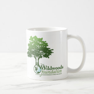 Tasse gauchère de logo de Wildwoods avec la devise