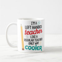 Tasse gauchère drôle de glacière de manière de