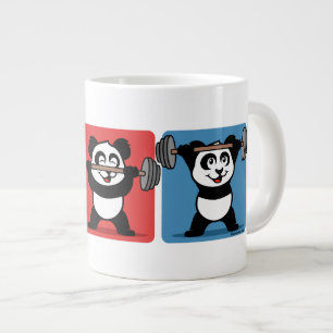 Tasse Géante 1-2-3 panda d'haltérophilie