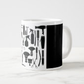 Tasse Géante #1 Outils de coiffure de la confiture de café de j (Devant droit)