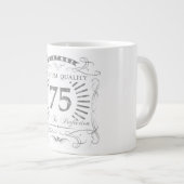 Tasse Géante 75e anniversaire Gag cadeau (Devant droit)