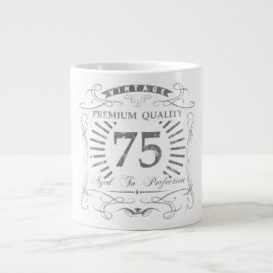 Tasse Géante 75e anniversaire Gag cadeau
