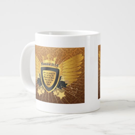 Tasse Géante 8h14 de Romains d'or, fils de Dieu (Devant gauche)
