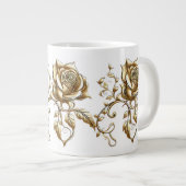Tasse géante à café Roses d'or (Devant droit)