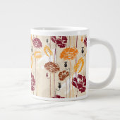 Tasse Géante Abstrait Élégance, motif floral 4 (Droite)