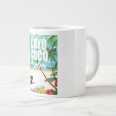 Tasse Géante Affiche de vacances de plage cubaines à Cayo Coco (Devant droit)