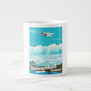 Tasse Géante Affiche de voyage de Vatnajökull