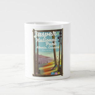 Tasse Géante Affiche de voyage du parc national Jasper, Canada