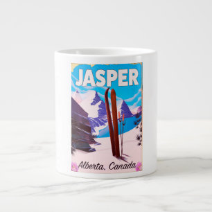 Tasse Géante Affiche de voyage Jasper Alberta Canada