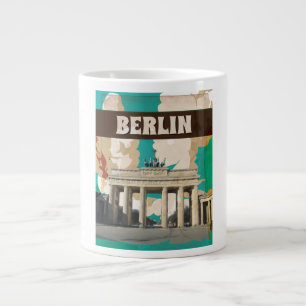 Tasse Géante Affiche de voyage vintage Berlin