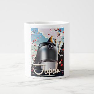 Tasse Géante Affiche de voyage vintage Train Japon.